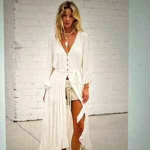 Free People Selina Maxi Dress.White